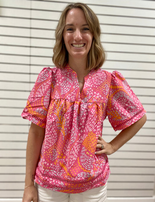 Mary Square Jasmine Top