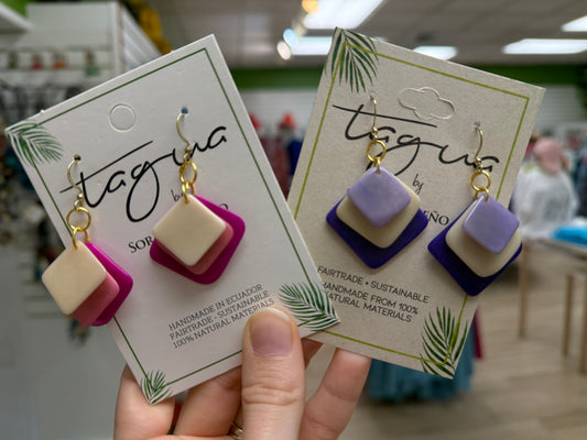 Tagua Minerva Earring