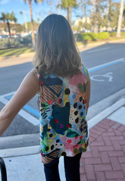 Jess & Jane QT1 Cowl Tank Top