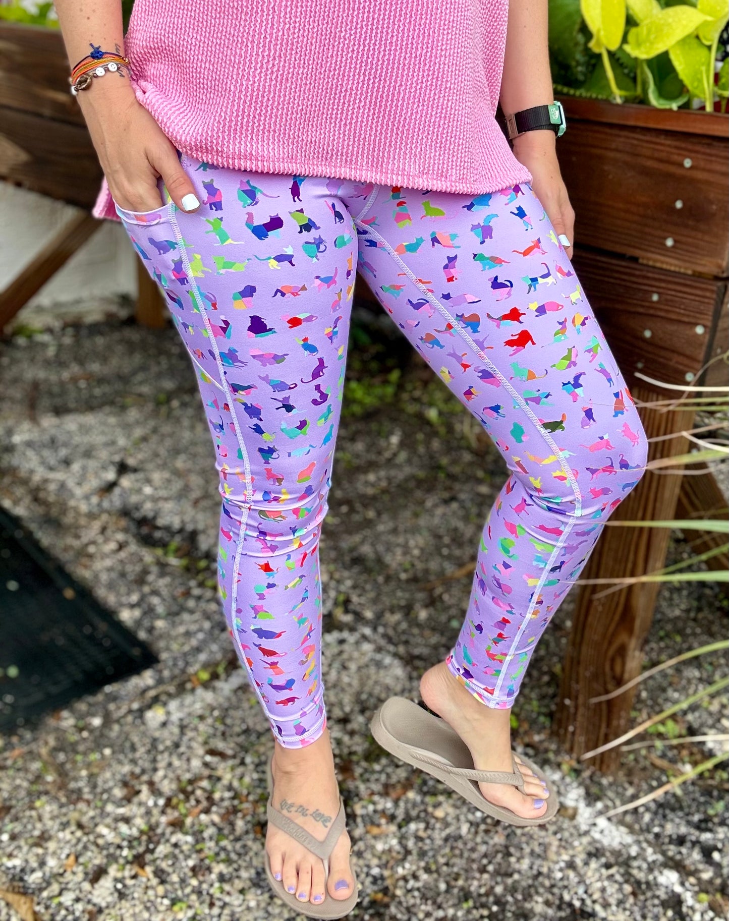 Dena Lyons Crazy Cats Legging