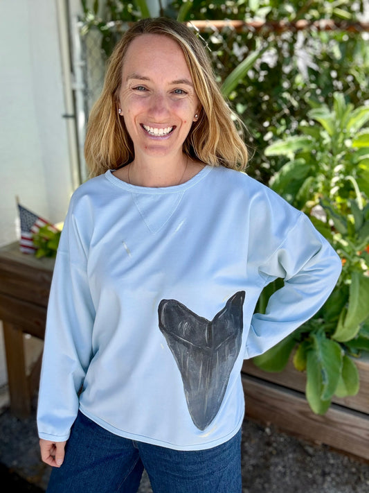 MoMo Painted Shark Tooth Sweatshirt