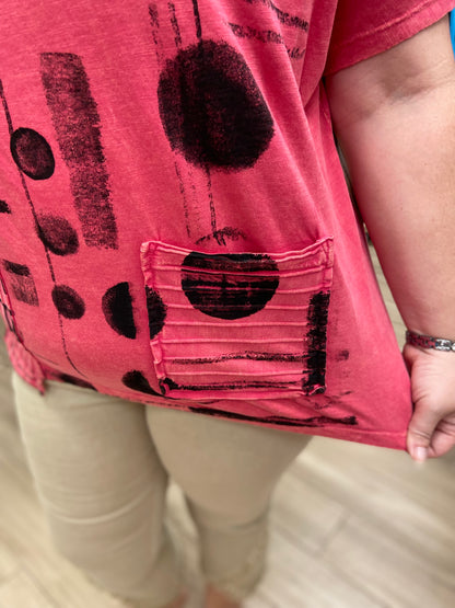 Jess & Jane M117 Boxy Pocket Top