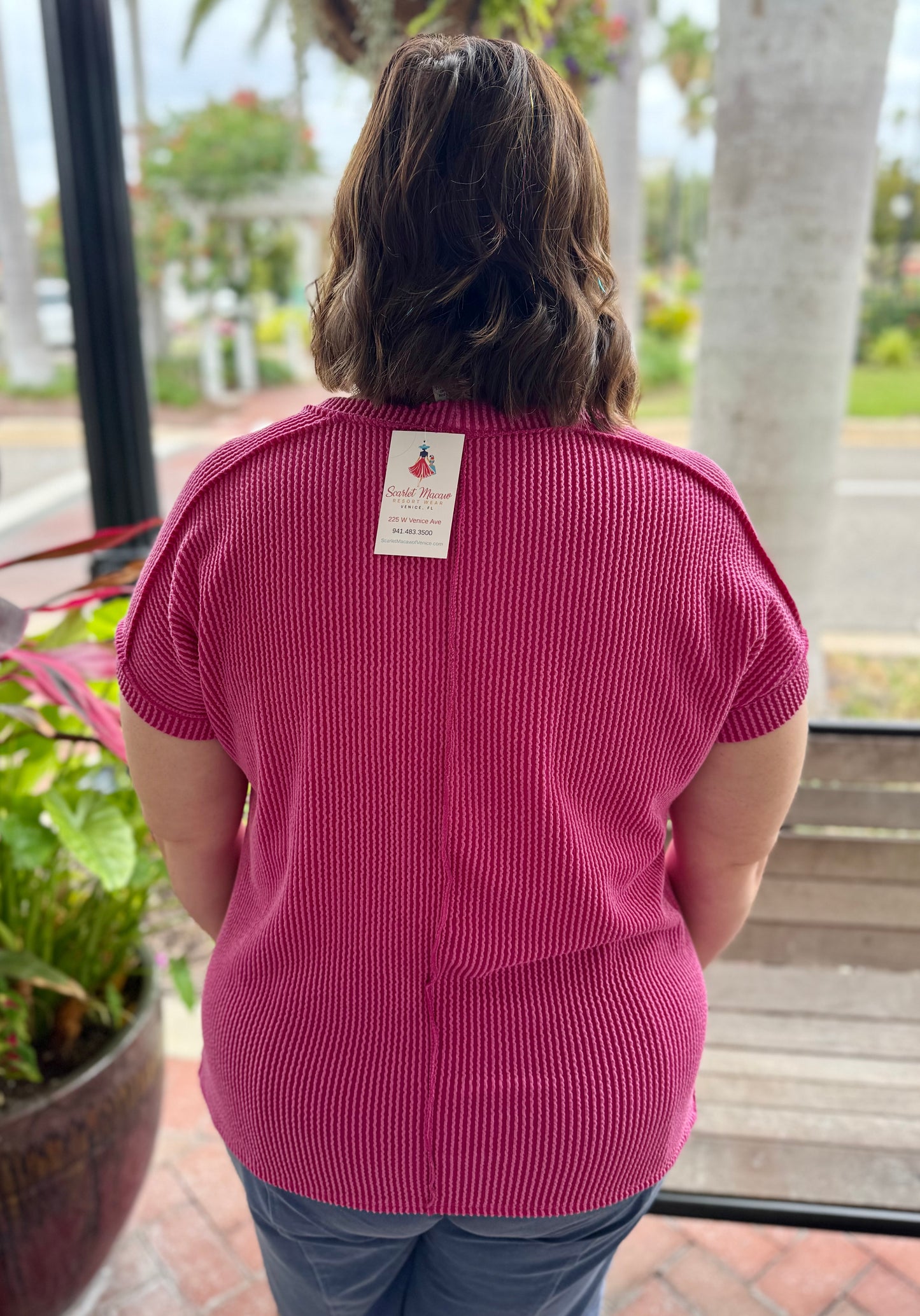7th Ray T5160 Corded Dolman Top