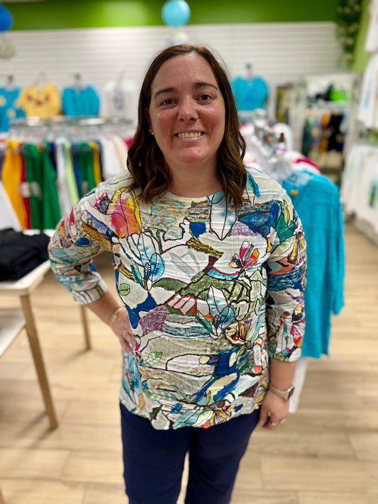 Inoah T1233SM Sweet Lily Top