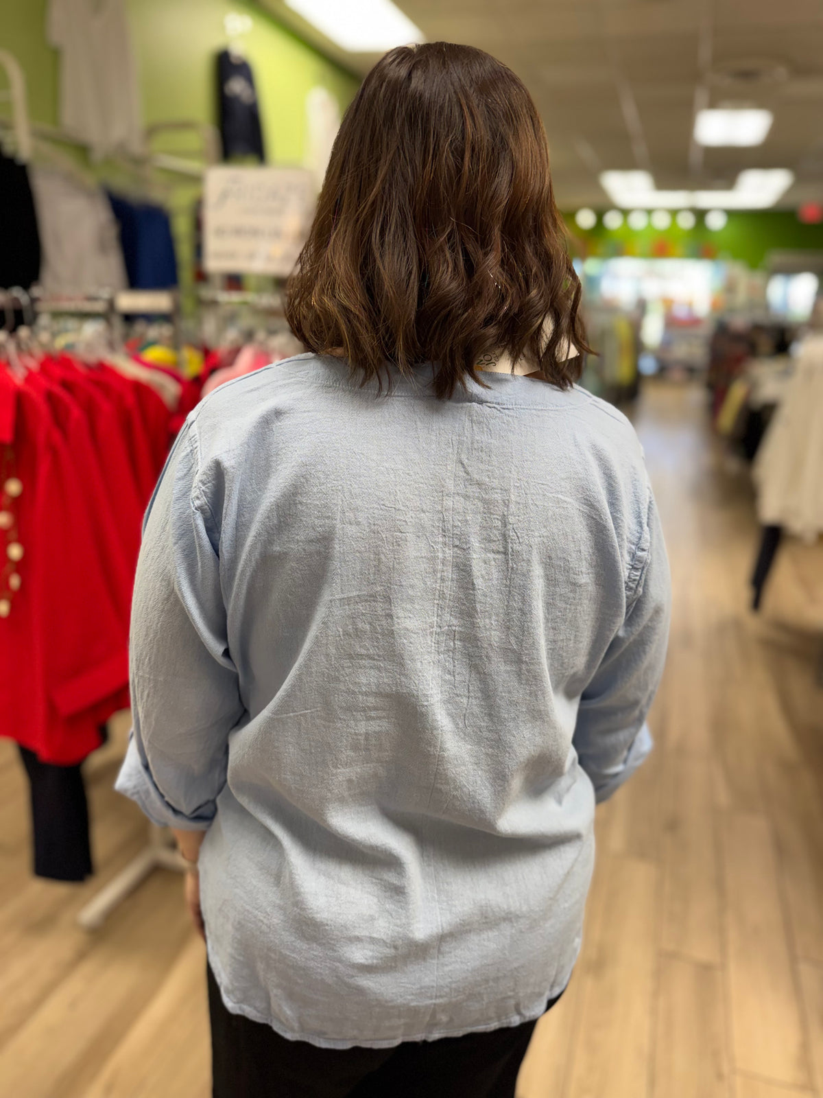 Maya Jones Roll Sleeve Top