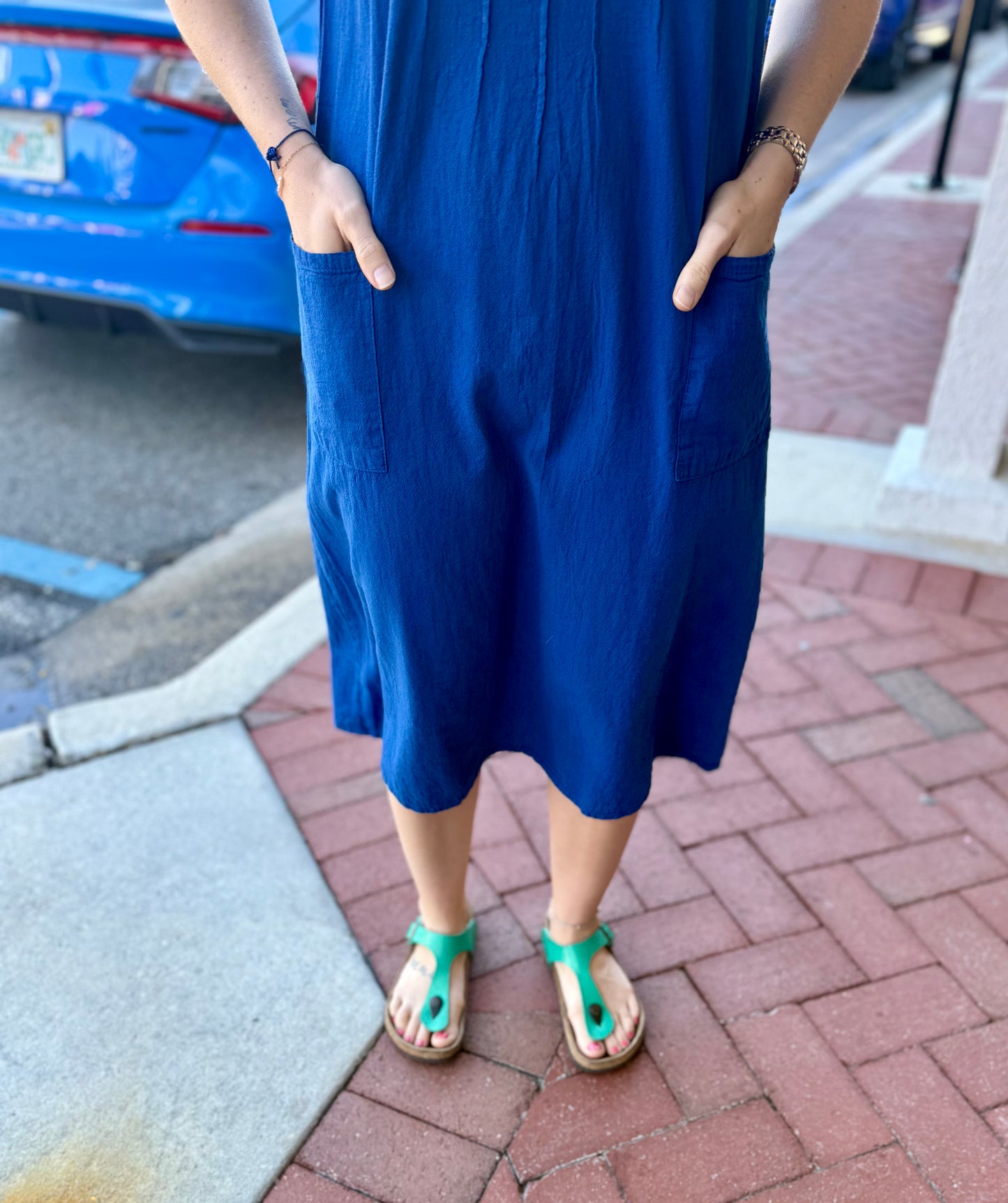 Maya Jones 0505 Midi Pocket Dress