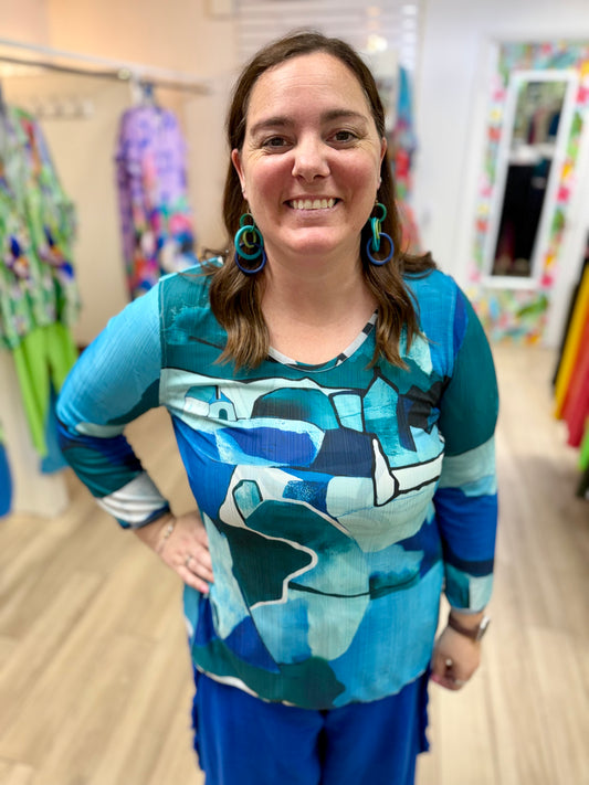 Lemon Grass S6KT6834 Tropical Reversible Top