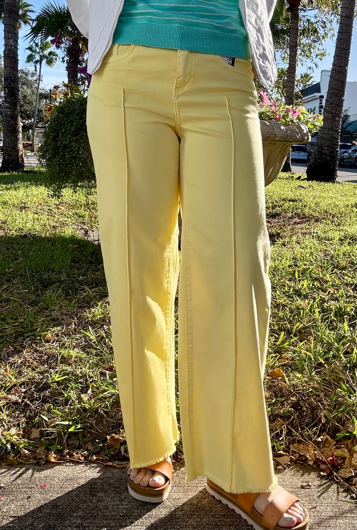 FDJ 2201511 Pineapple Wide Leg Jean