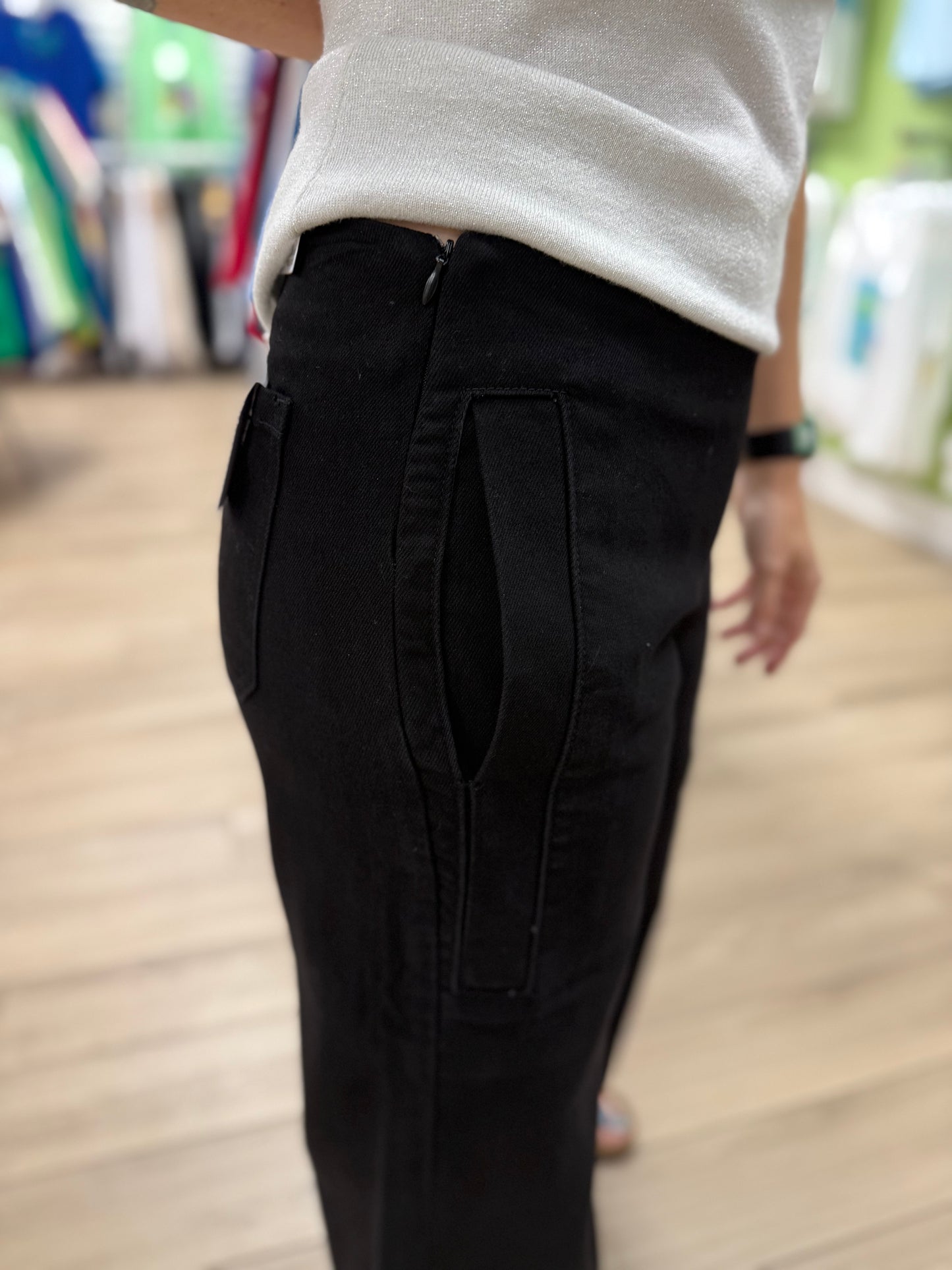 Bayeas BYMD001 Timothy Wide Crop Jean