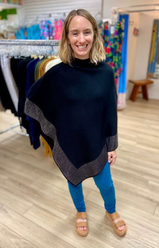 CoCo + Carmen Tova Rhinestone Poncho