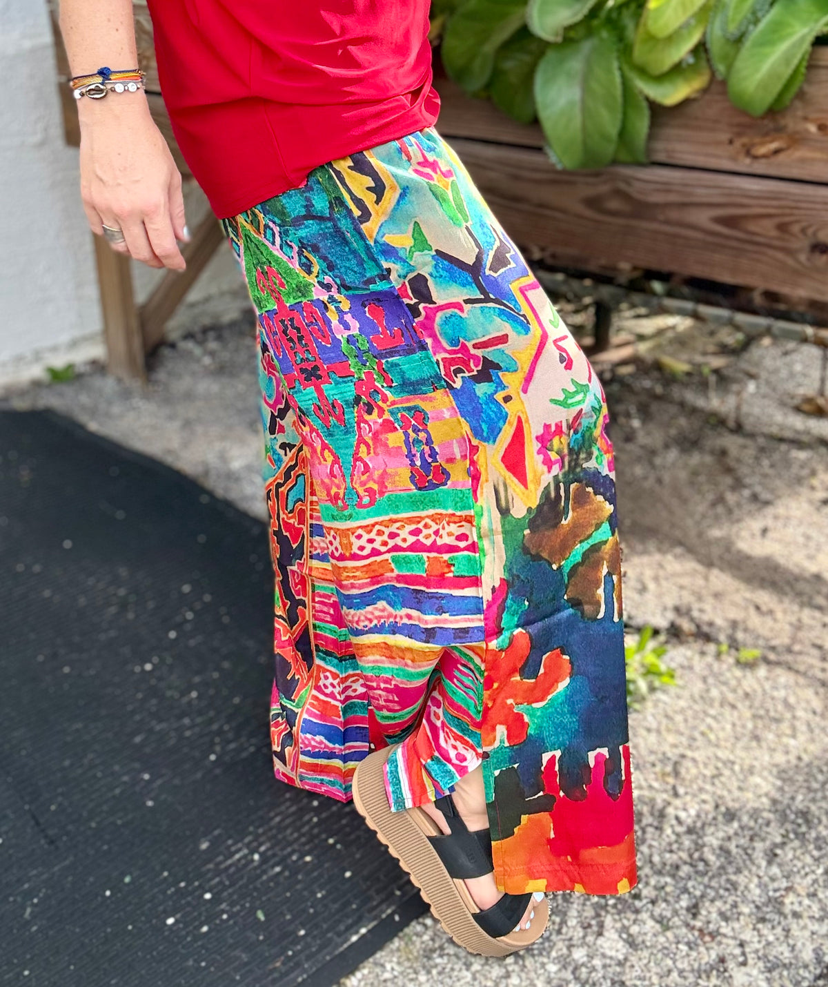 Orientique Persia Wide Leg Print Pant