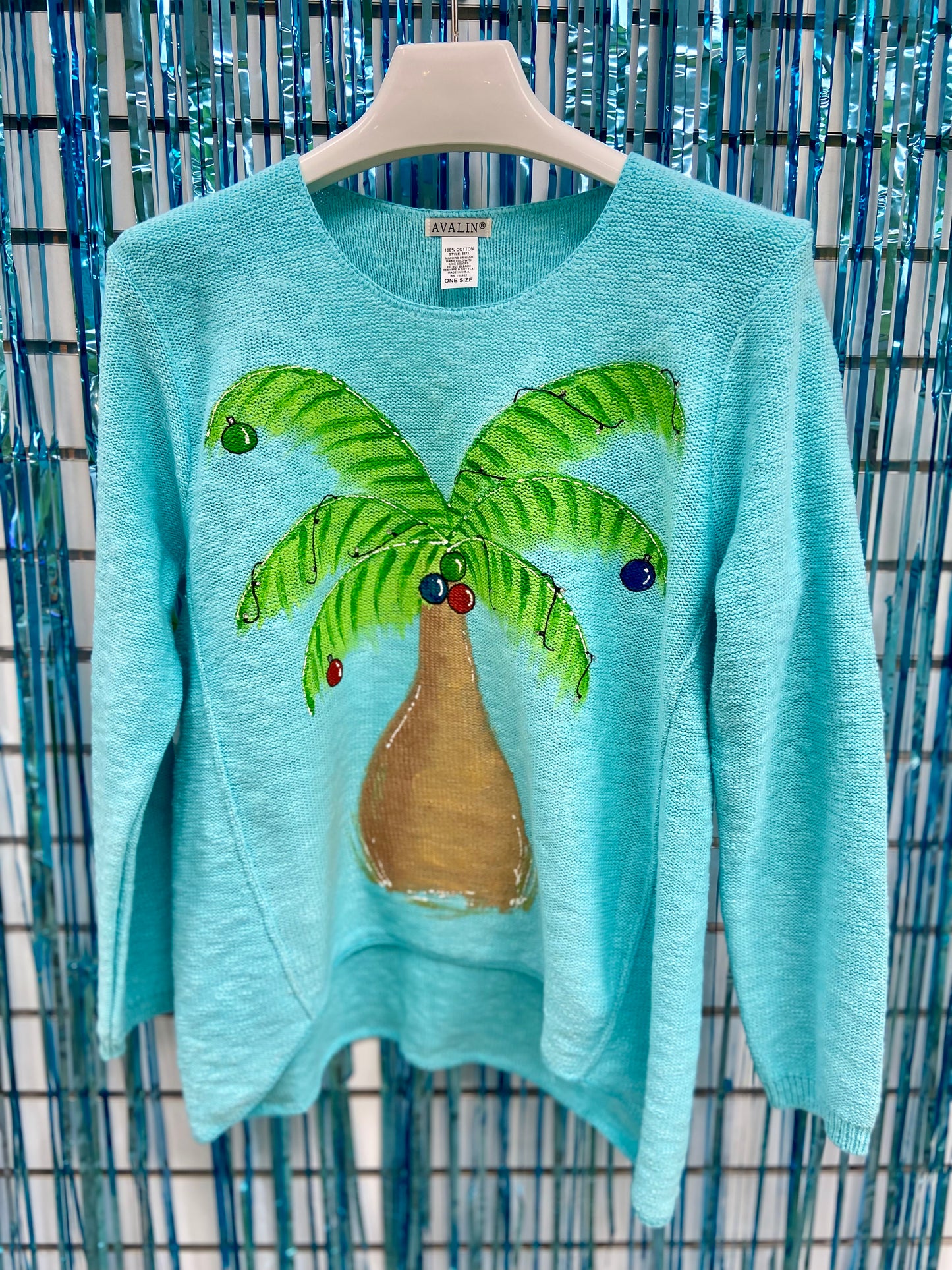 MoMo Sweater - Christmas Palm Tree