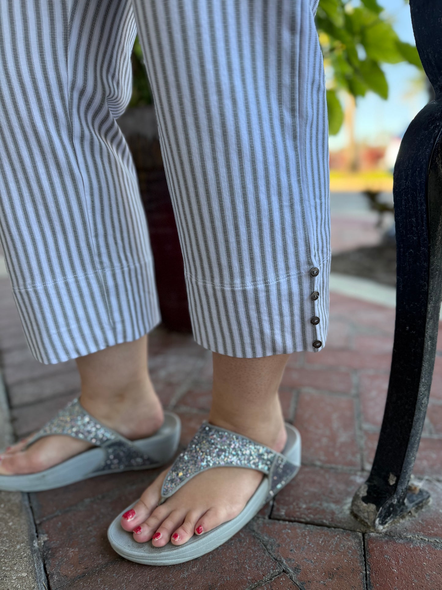 Wild Palms 5626 Stripe Capri