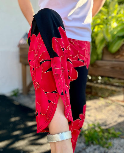 Klaveli Print Benjamin Tulip Hem Pant