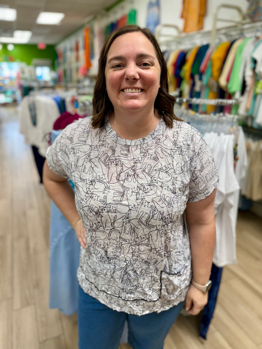 Jess & Jane RC8 Crinkle Top