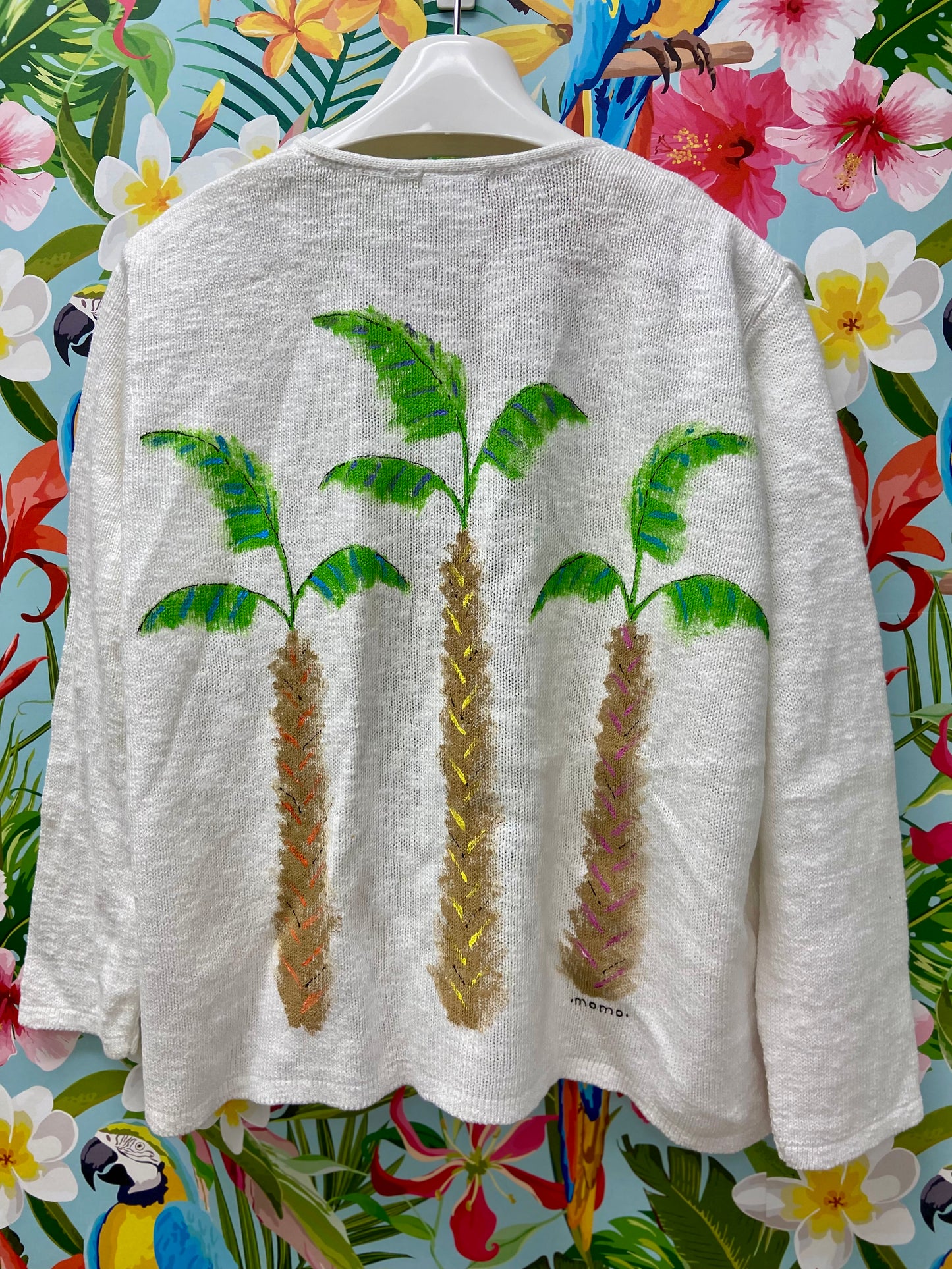 MoMo Sweater - Pop Palm Trio