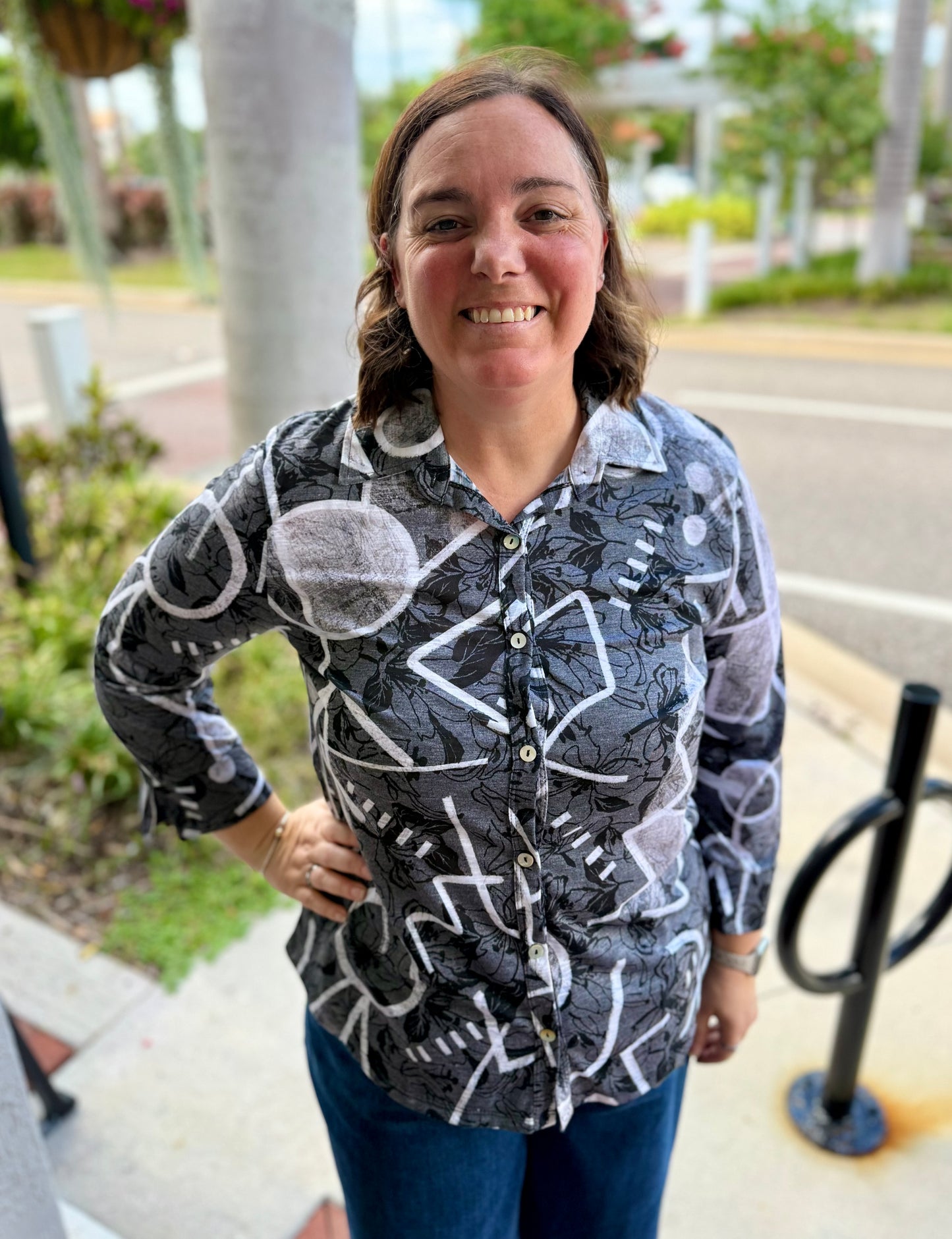 Jess & Jane SG1 Print Top