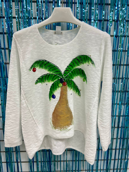 MoMo Sweater - Christmas Palm Tree