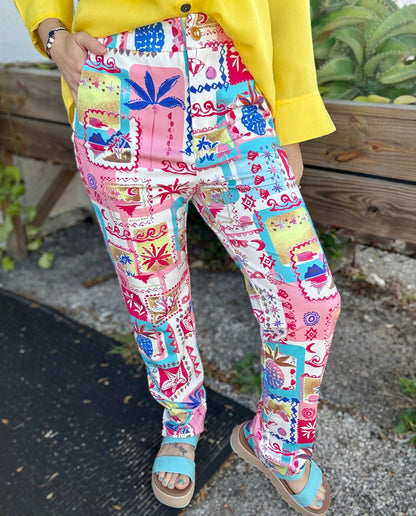 Dear Scarlett Vacation Print Pant