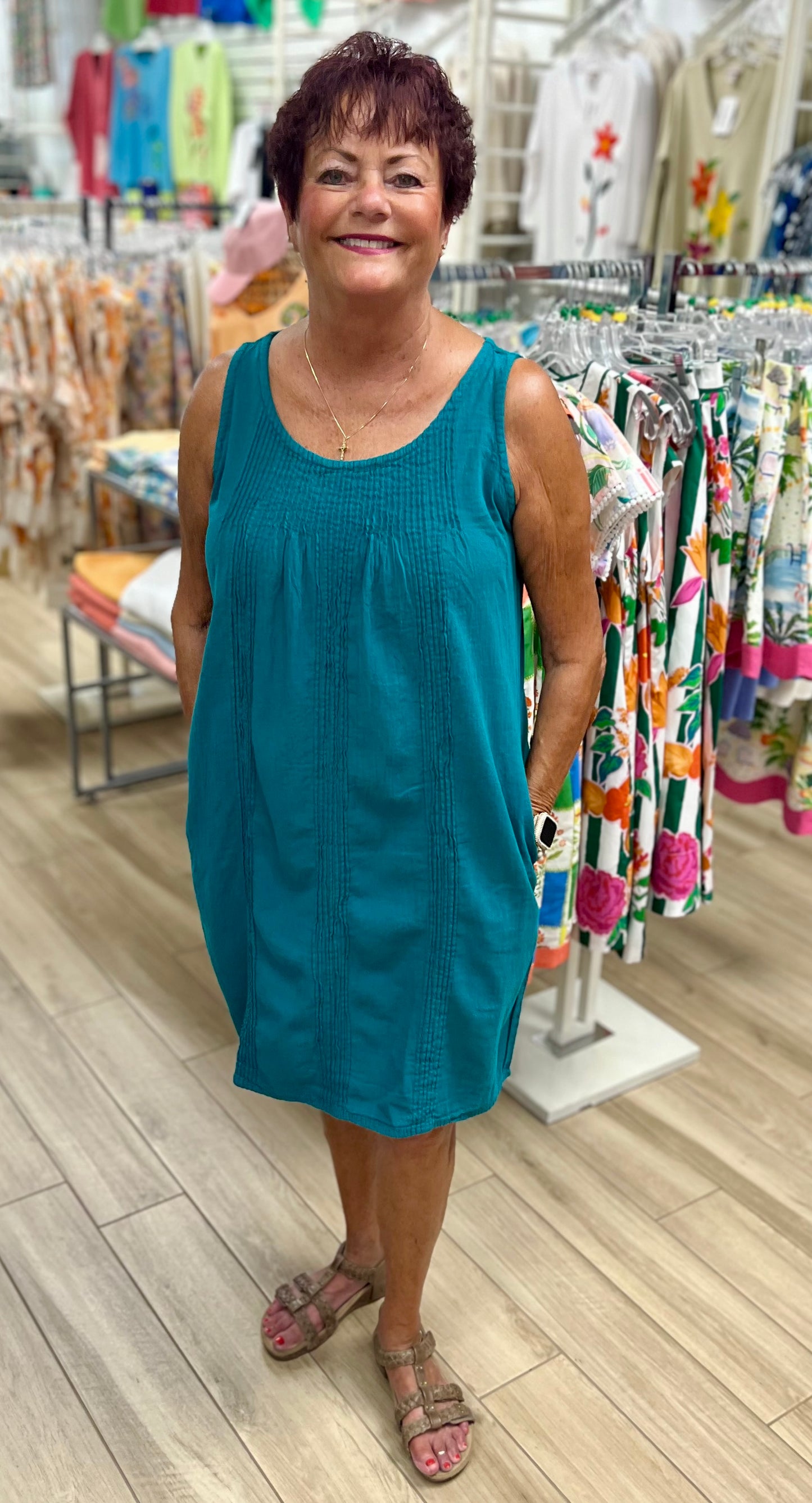 Maya Jones 1202 Pleated Dress