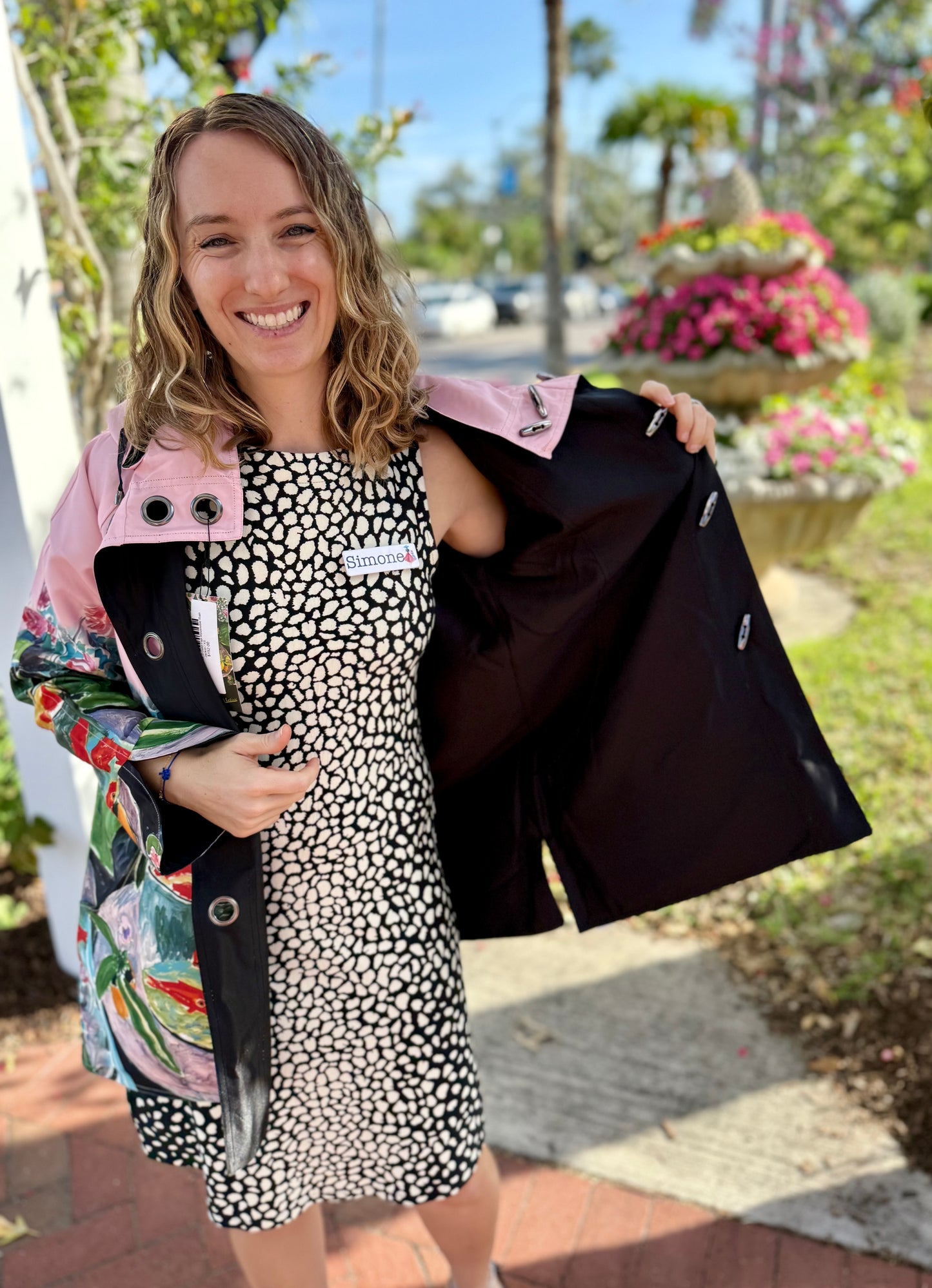 Oopera J6240RW-3 Gold Fish Reversible Rain Jacket