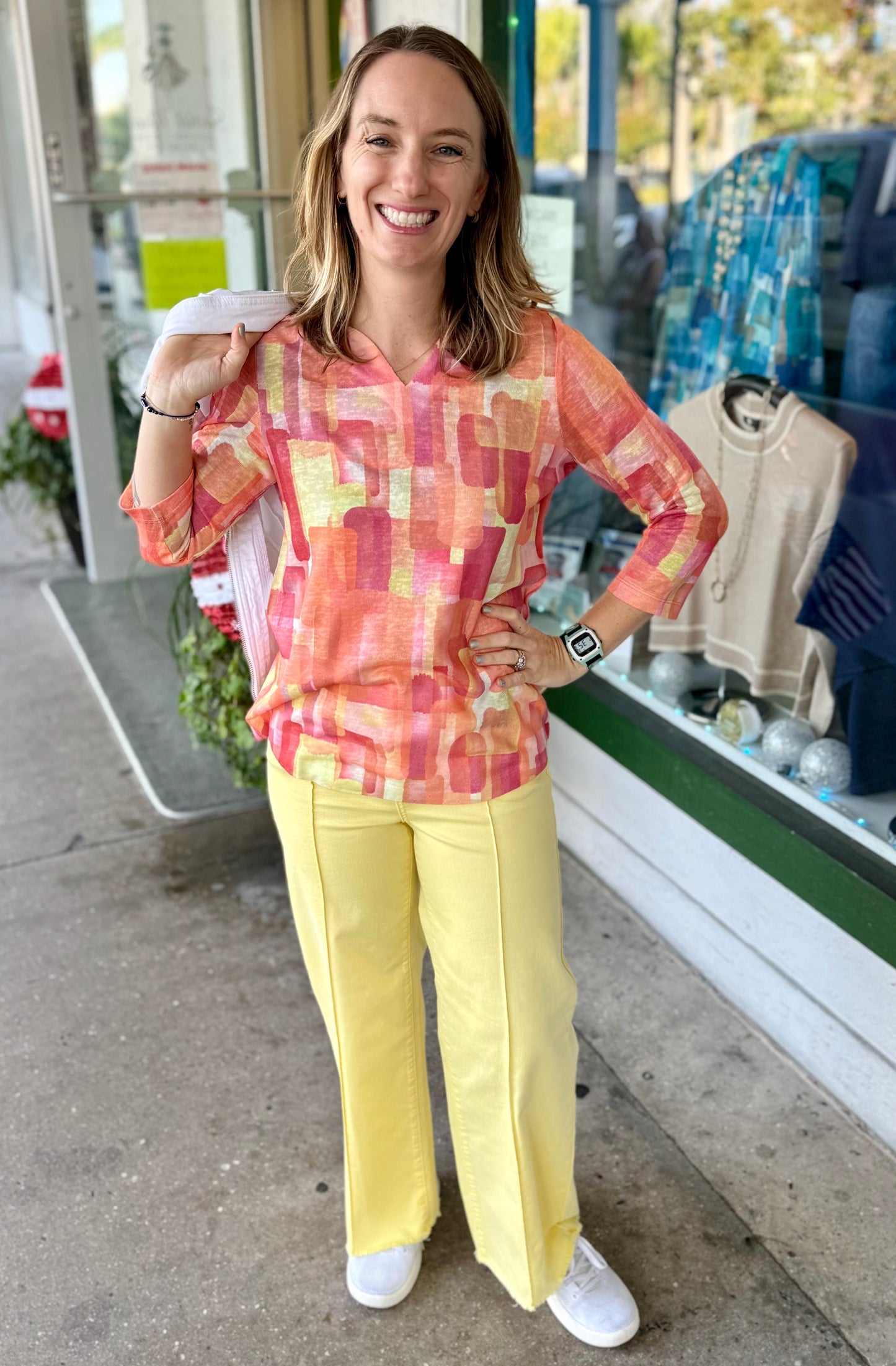 FDJ 2201511 Pineapple Wide Leg Jean