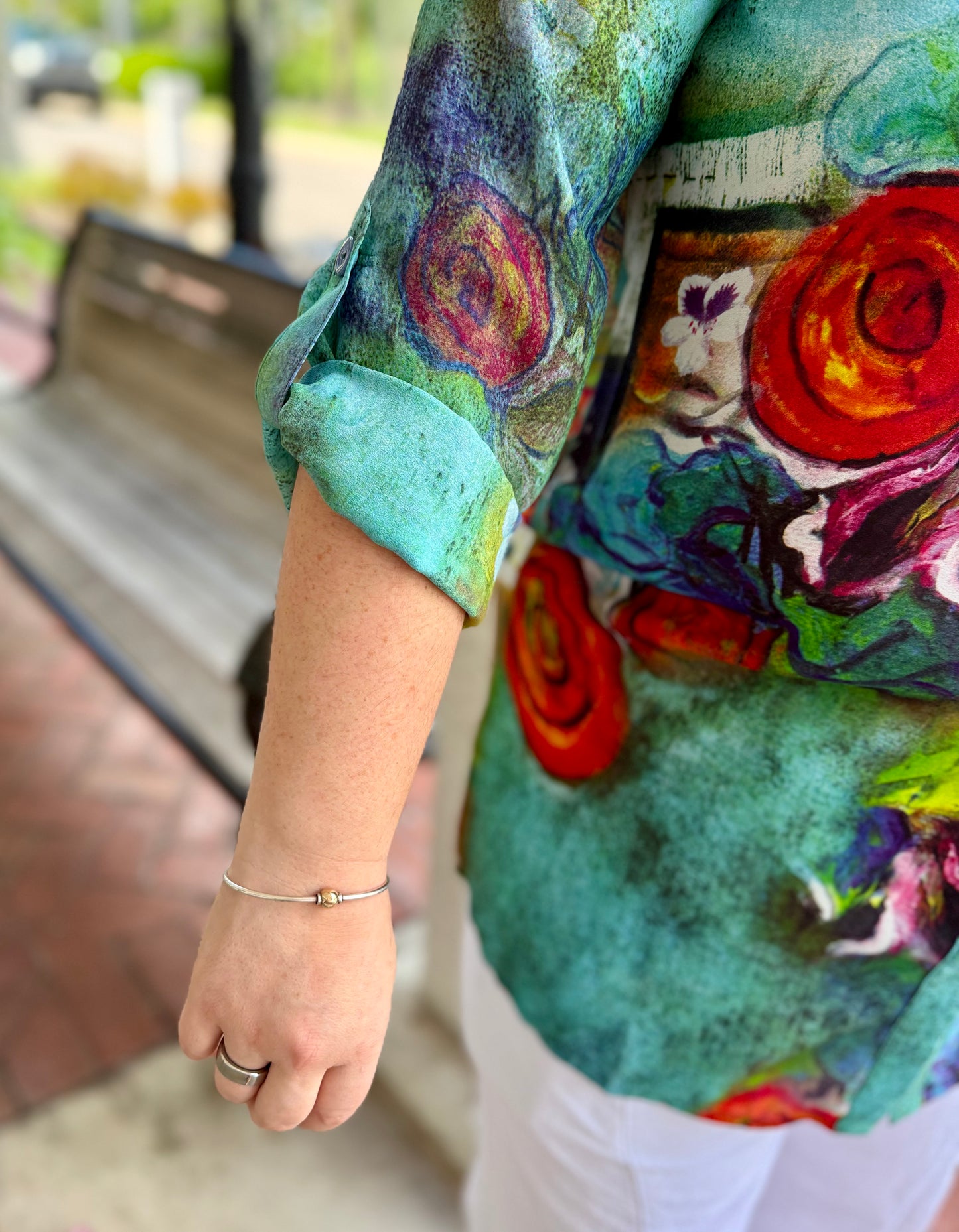 Aris A PB24006HL Roses Blouse
