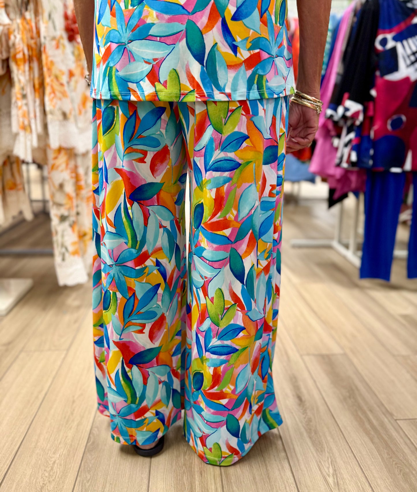 Dear Scarlett Wide Leg Print Pant