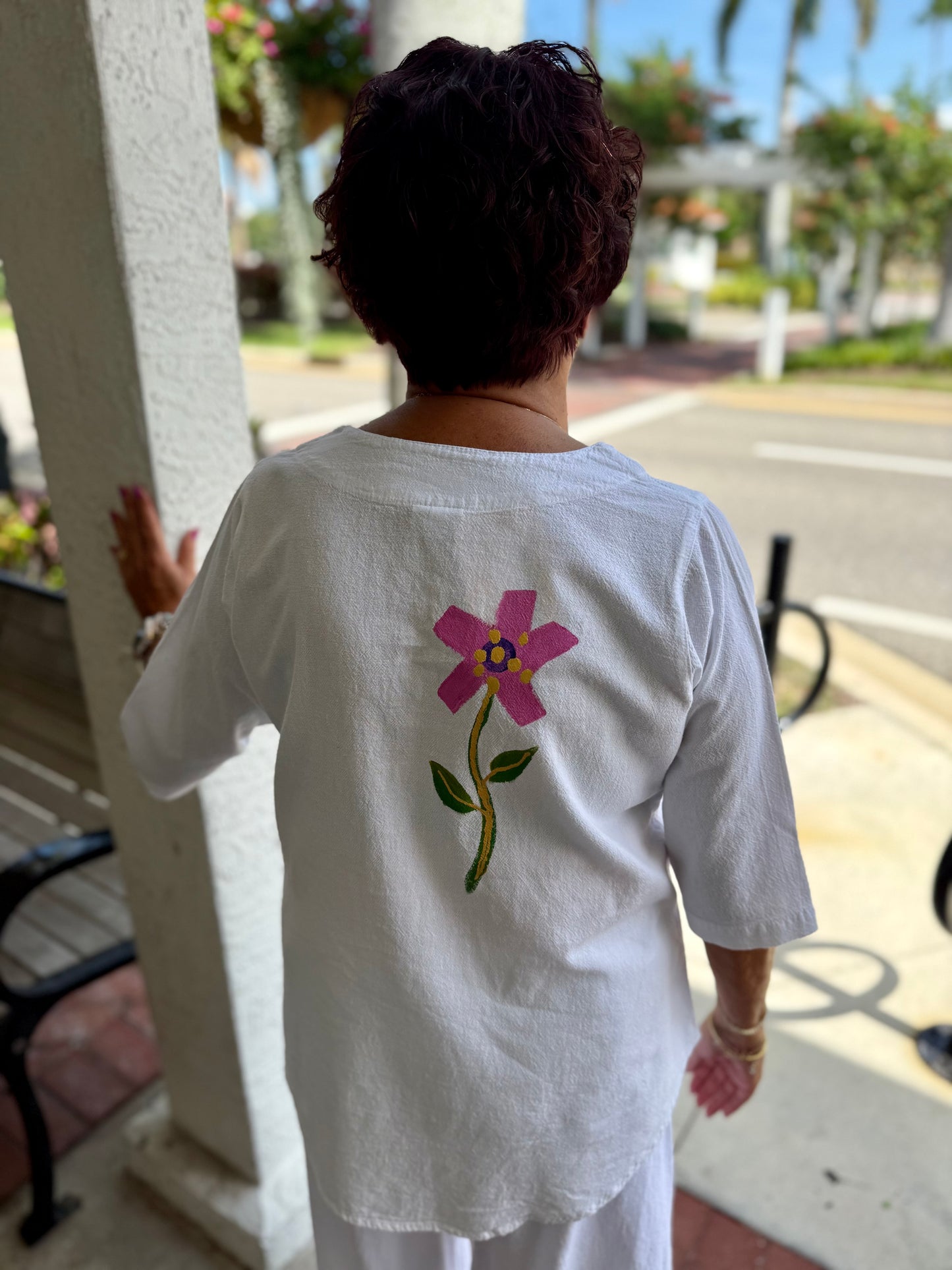 Peg Painted CS015 Daisy Trio Top