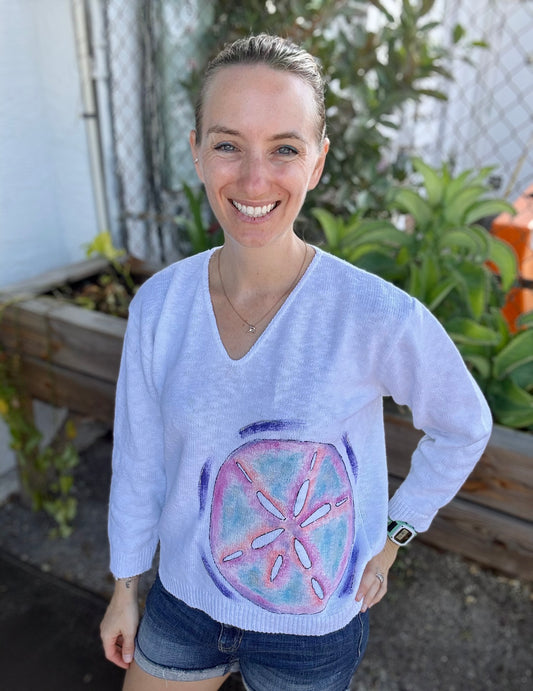 MoMo Sweater - Pastel Sand Dollar