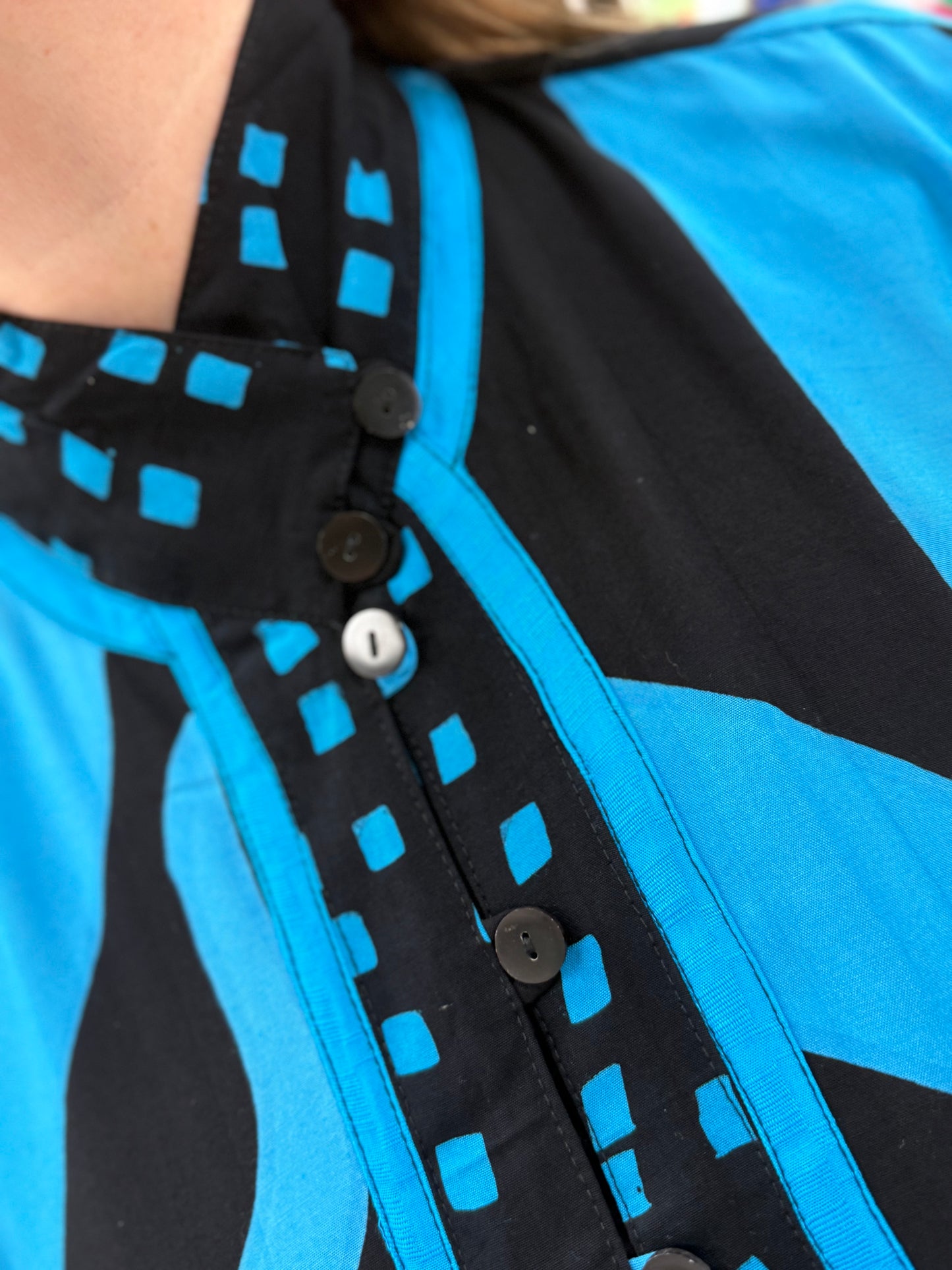 Iguana Batik Boxy Jacket Top