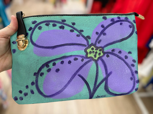 Jackie Ludtke Painted Flower Bags
