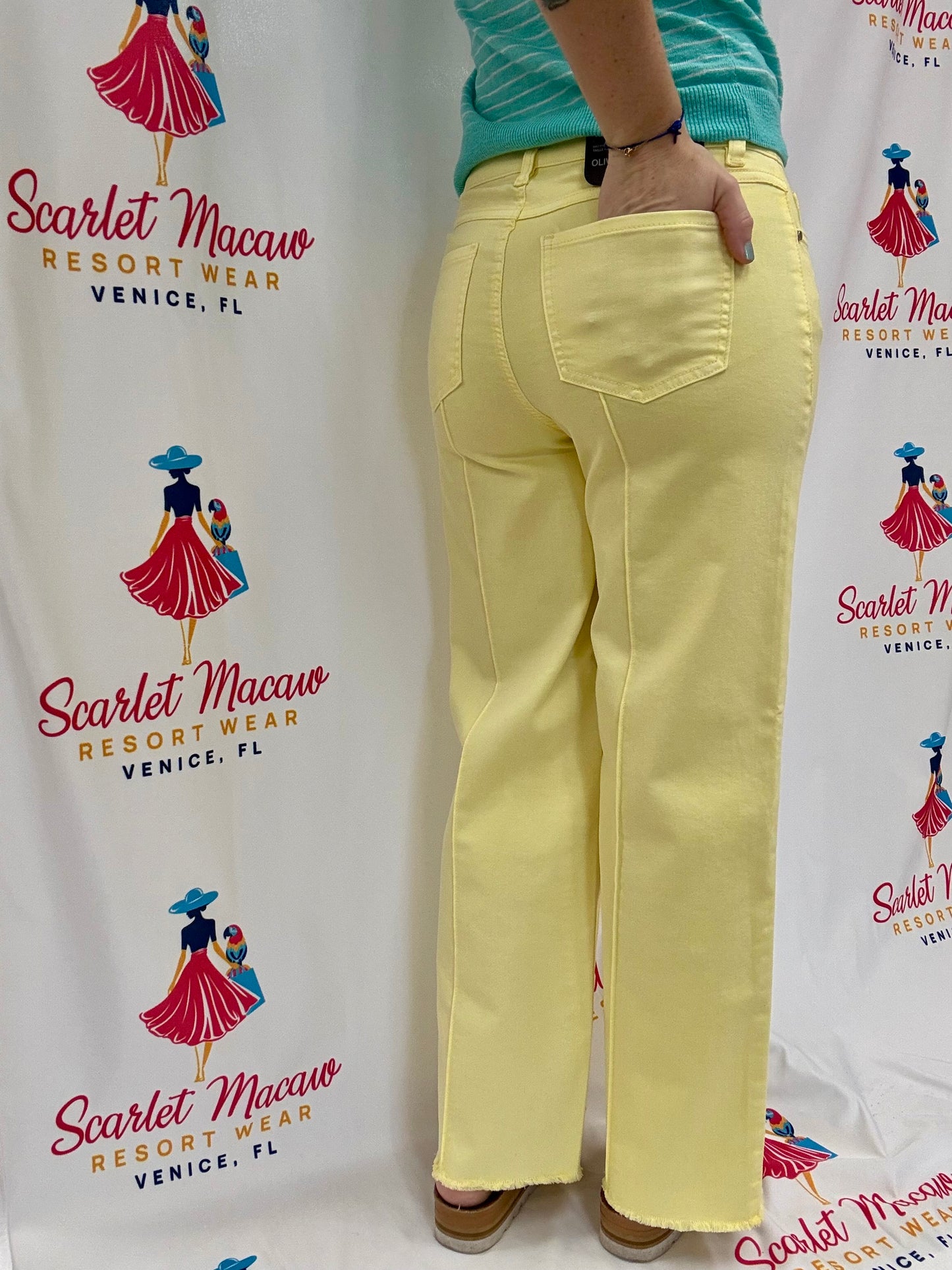 FDJ 2201511 Pineapple Wide Leg Jean