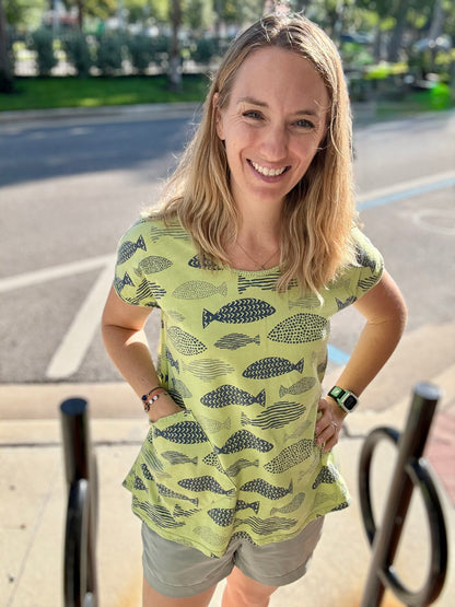 Cotton Lanai FY2550 Fish Pocket Top