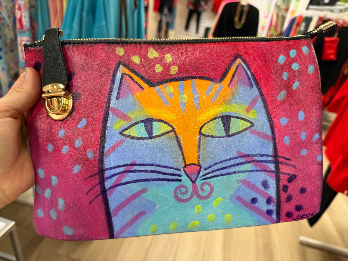 Jackie Ludtke Painted Cat Bags