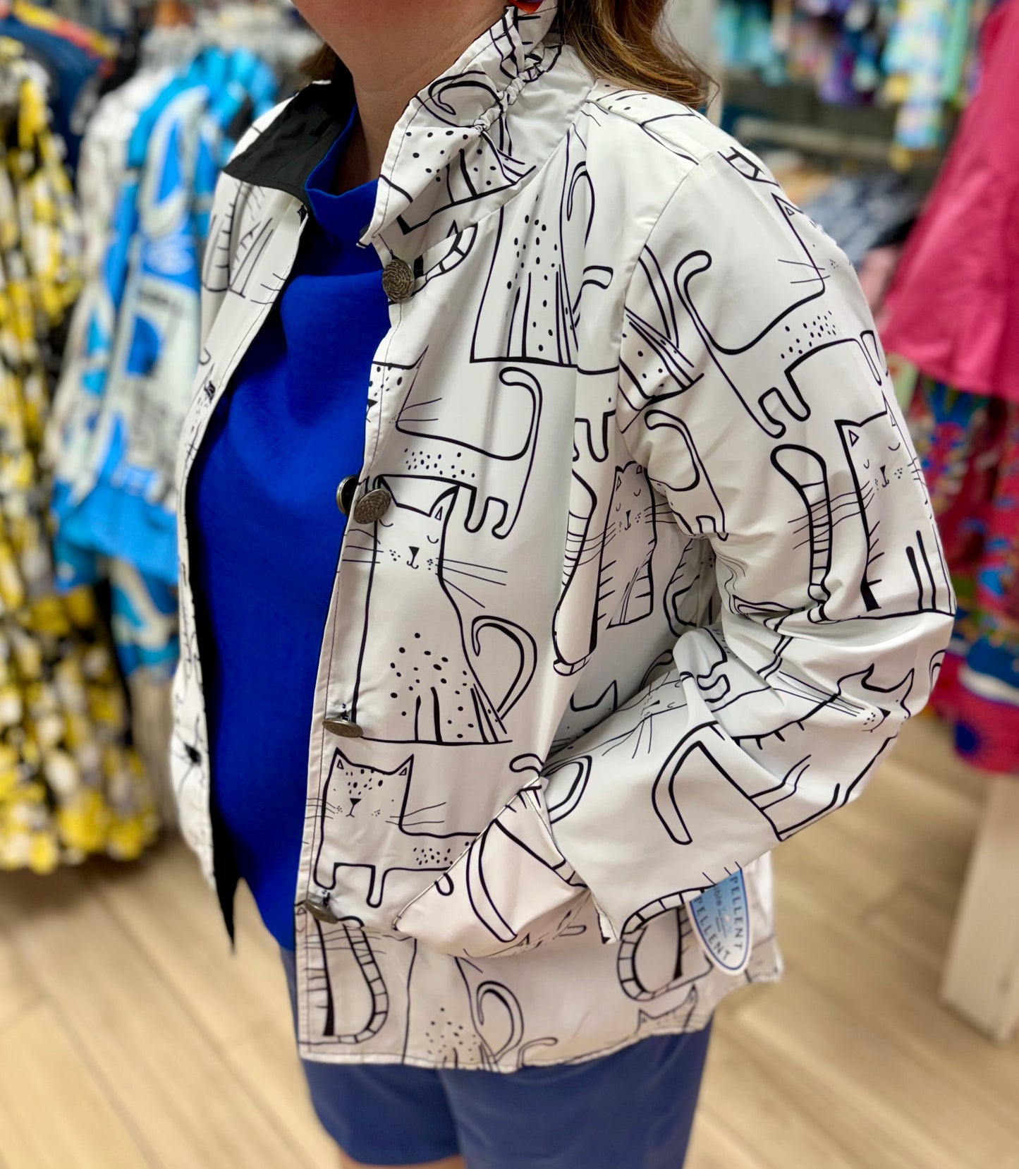 I-Reversible 84 Print Rain Jacket