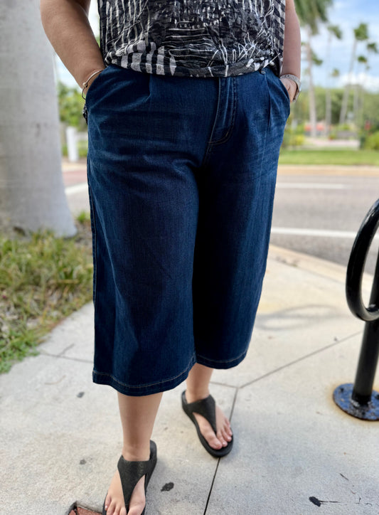 FDJ 2434843 Crop Denim Gaucho