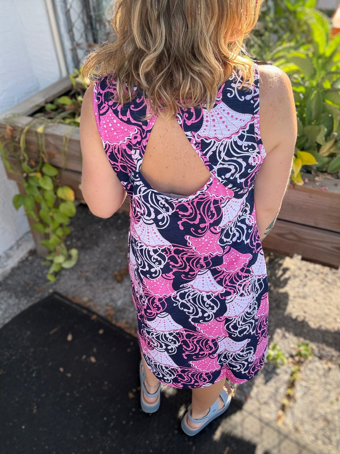 West Indies Frilly Fish Dress