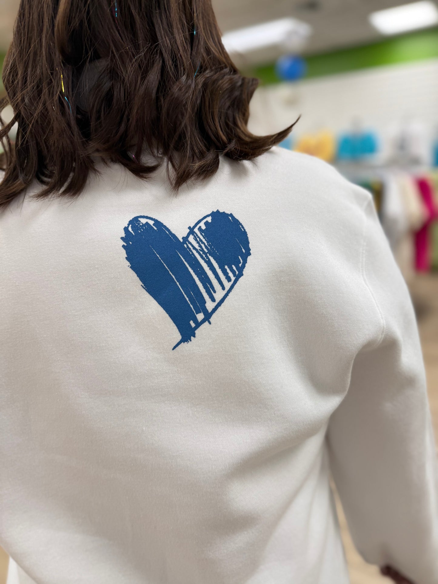 Victoria Blue Heart Fleece