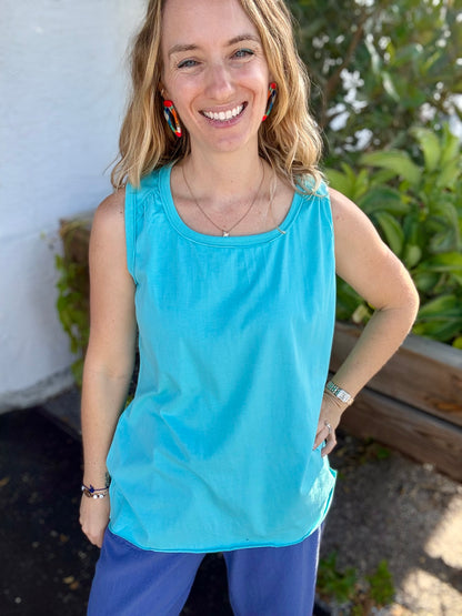 Wild Palms Raw Trim Tank Top