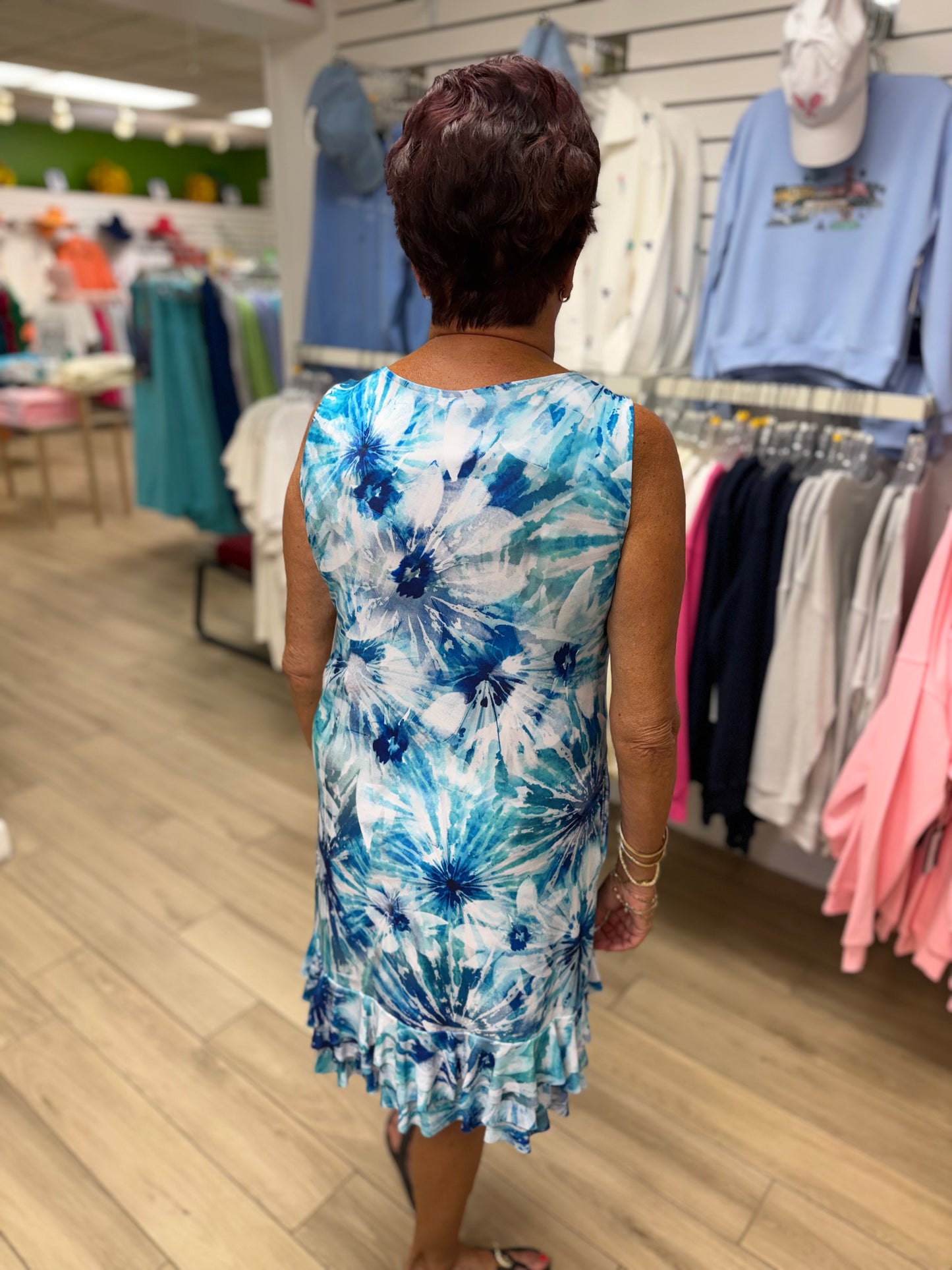 Fashque D2099 Ruffle Hem Dress