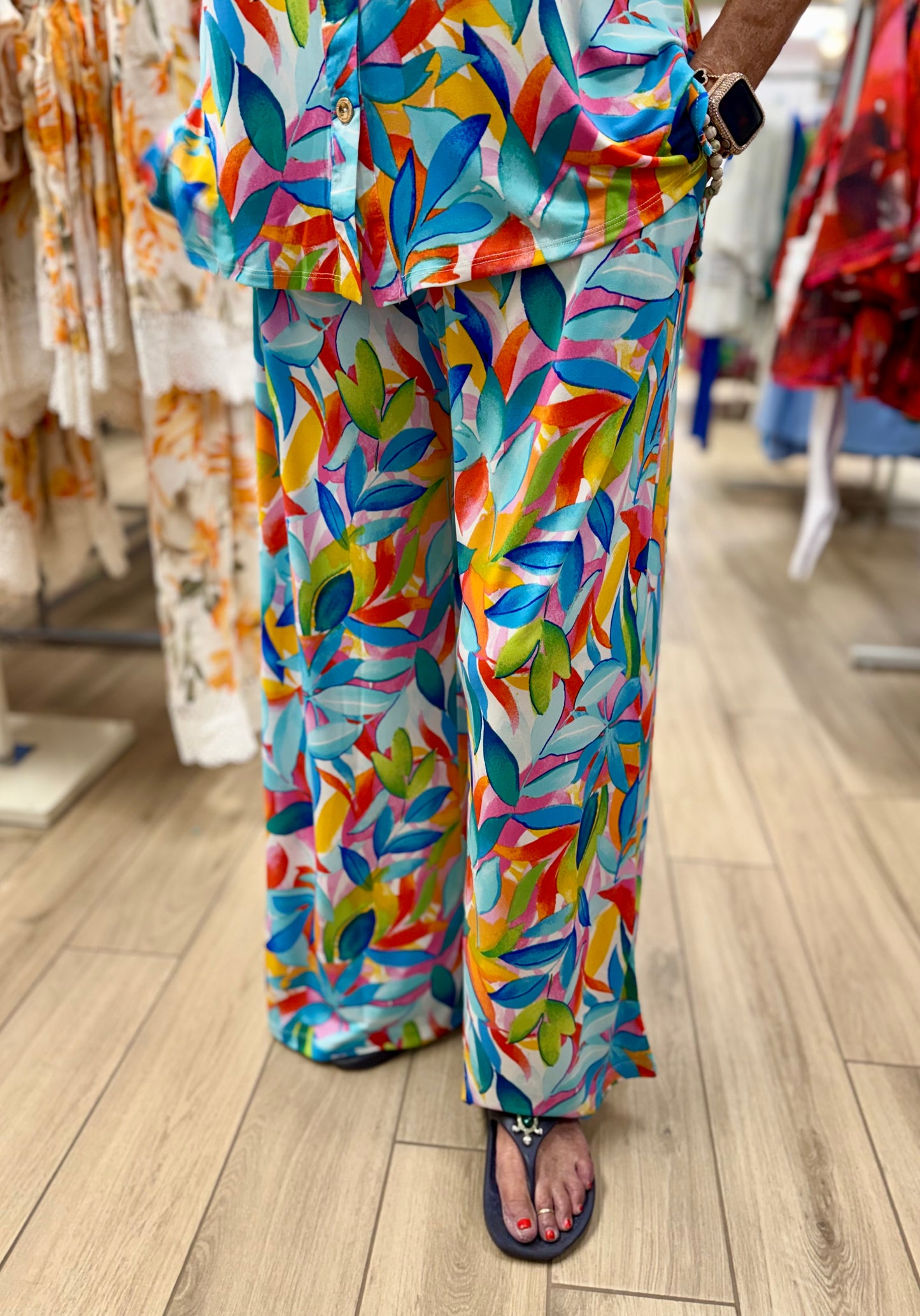 Dear Scarlett Wide Leg Print Pant
