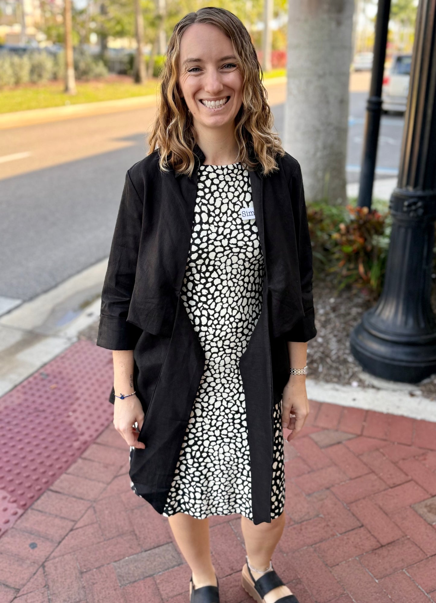 Dawn Bacchus Linen Wrap Jacket