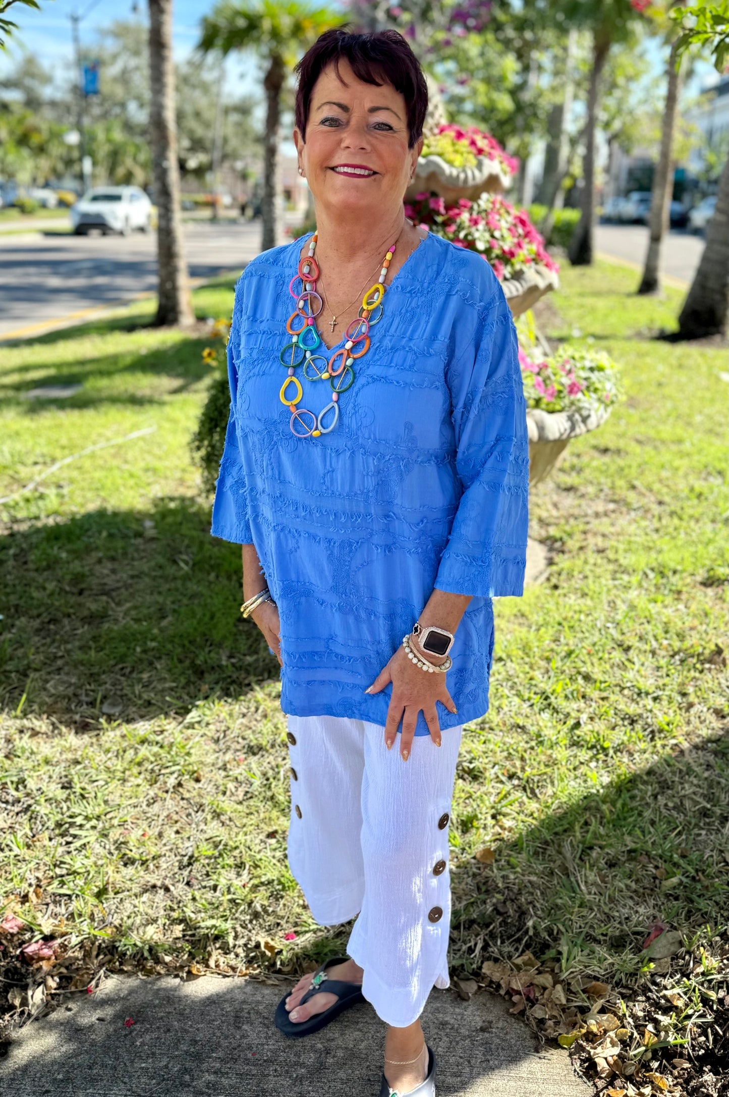 Dunes Buho Button Capri