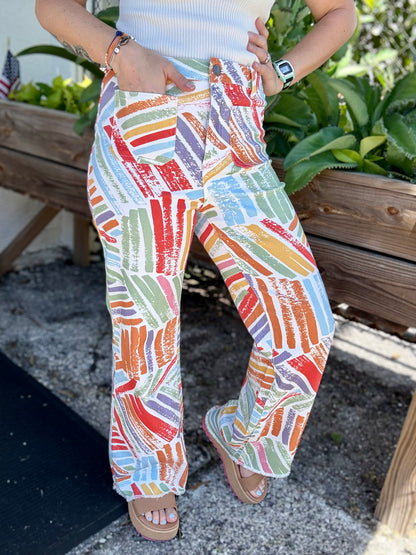 Anniewear Painted Sorbet Print Jean