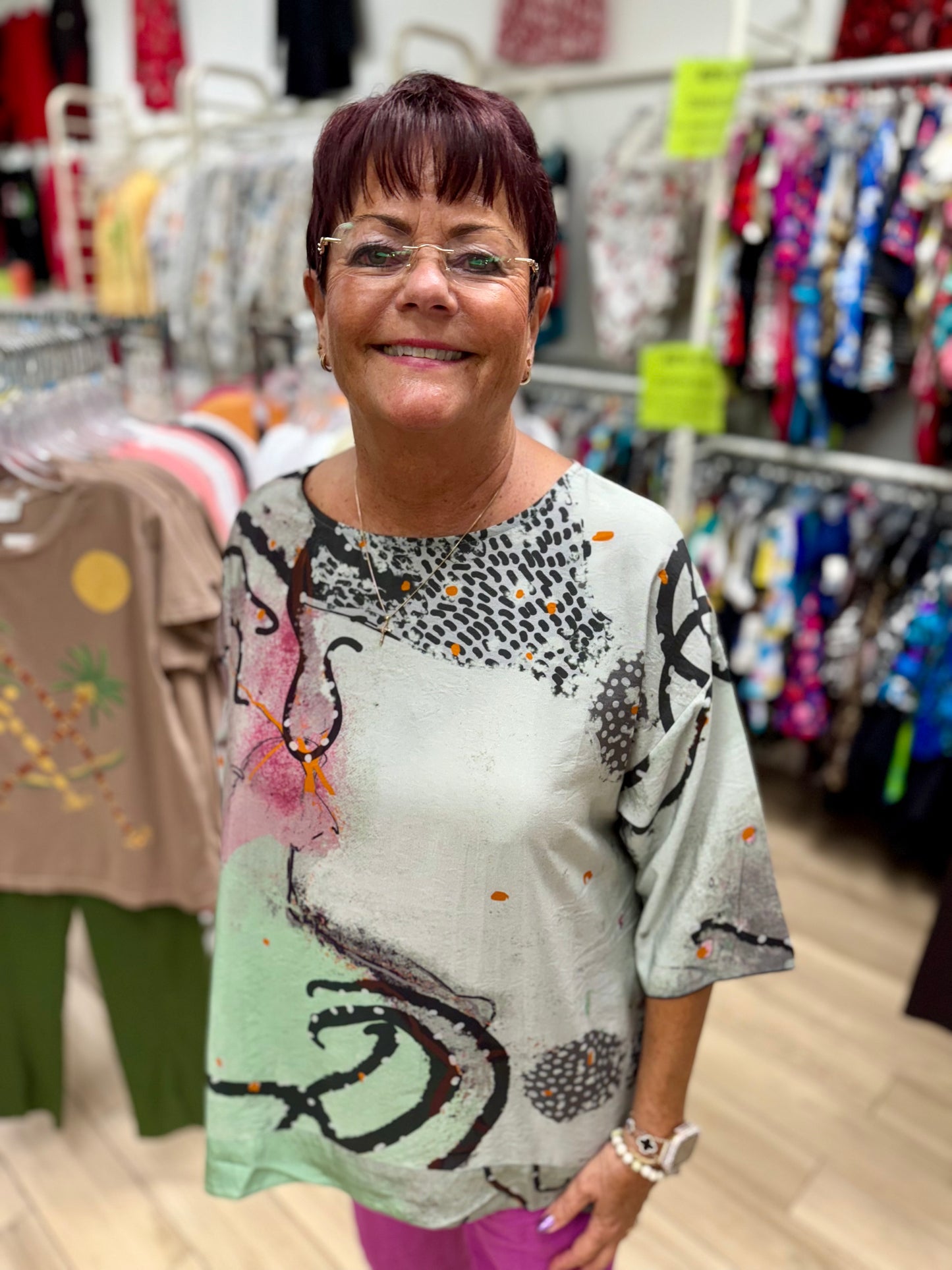 3 Potato A627 Tunic Top