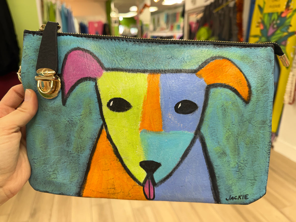 Jackie Ludtke Painted Dog Bags