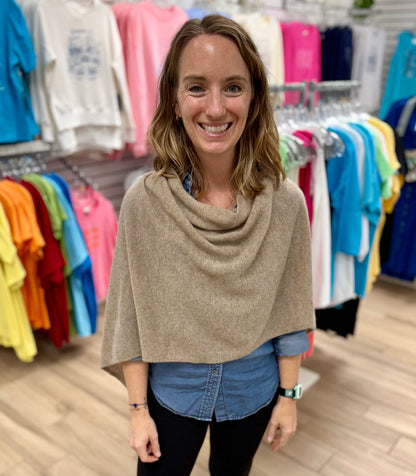 Alashan LS1346 Cashmere Poncho Topper