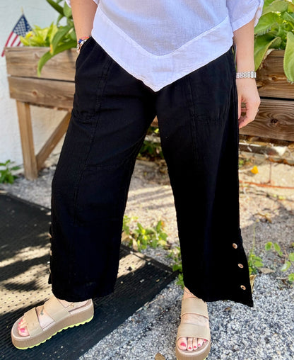 Cottonways Frankie Button Side Pant