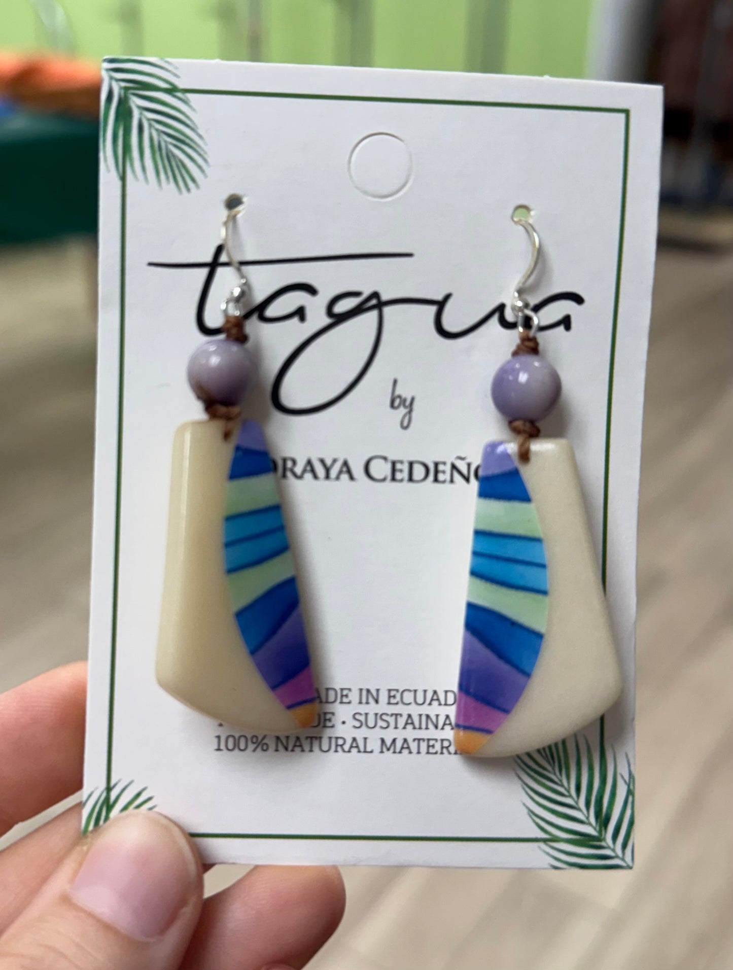 Tagua Judith Earrings